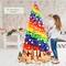 Costway 7ft. Unlit Rainbow Full Fir Artificial Christmas Tree